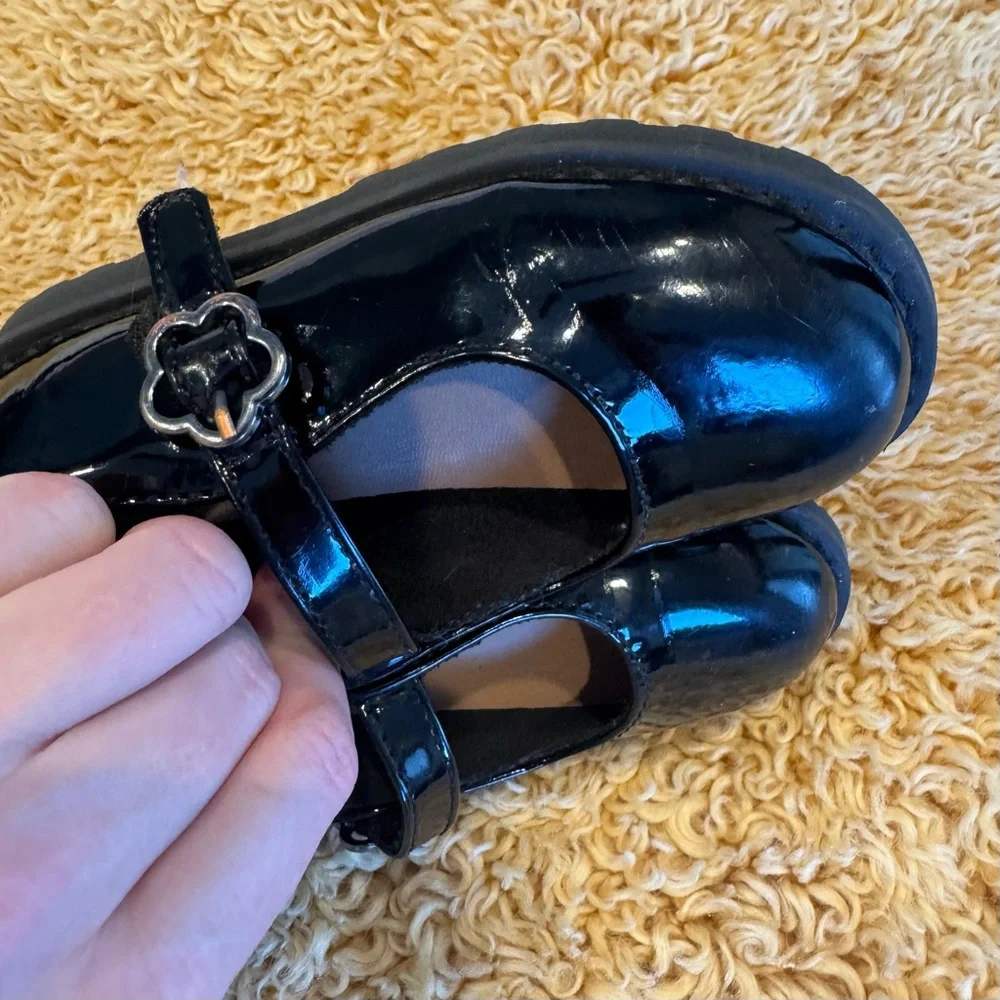 Old Navy Toddler Girls Chunky Mary-Jane Shoes‎ Black Size 8 Wedding Guest Formal